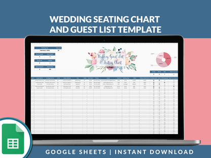 Wedding Guest List & Seating Chart Template