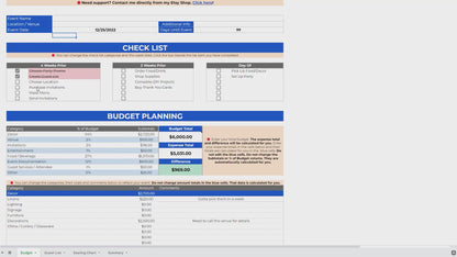 Ultimate Event Planning & Checklist Template