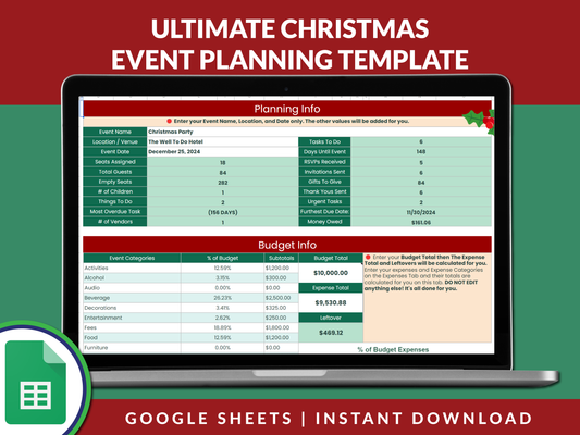 Ultimate Christmas Event Planning Template